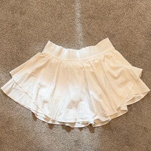 Lululemon White ‘Court Rival’ Women's Tennis Skort